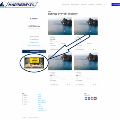 Reklama na Stronie Każdego Sprzedającego