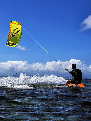 Kitesurfing